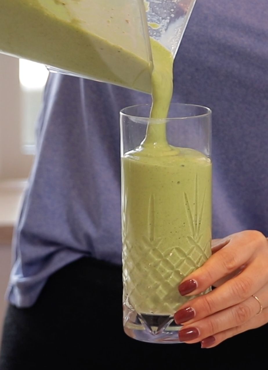 Exotic green protein smoothie