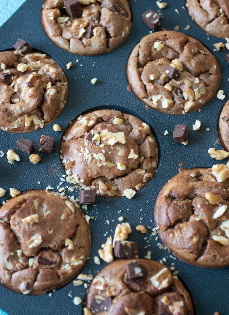 Banana Nut Protein Muffins